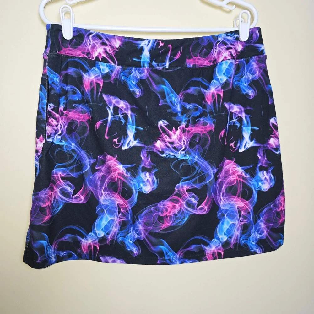 Ladies Women Water Aqua Athletic‎ Skort Large Ryandrew pockets Blue Pink Purple